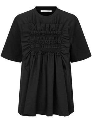 Cecilie Bahnsen Goldie ruffled cotton T-shirt - Black