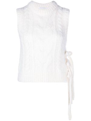 Cecilie Bahnsen Isa cable-knit vest jumper - White