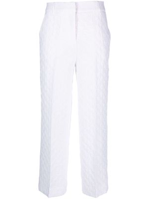 Cecilie Bahnsen Jaylee cropped straight-leg trousers - White