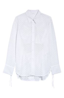 Cecilie Bahnsen Jushn Cutout Button-Up Shirt in White