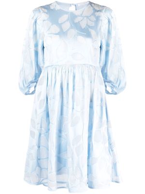 Cecilie Bahnsen Mabel puff-sleeve dress - Blue