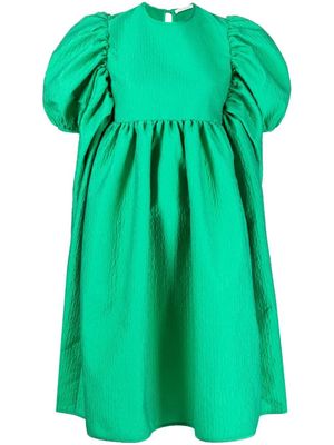 Cecilie Bahnsen puff-sleeve dress - Green