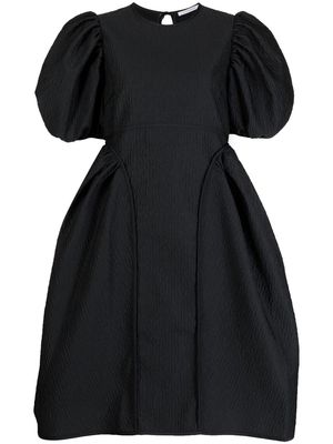 Cecilie Bahnsen puff-sleeve flared dress - Black