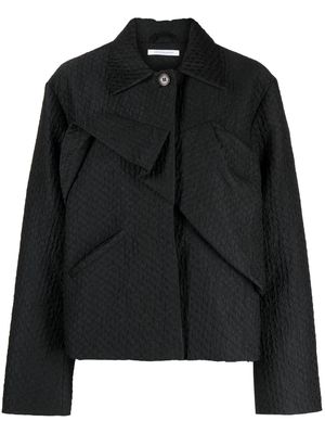 Cecilie Bahnsen single-breasted button-fastening jacket - Black