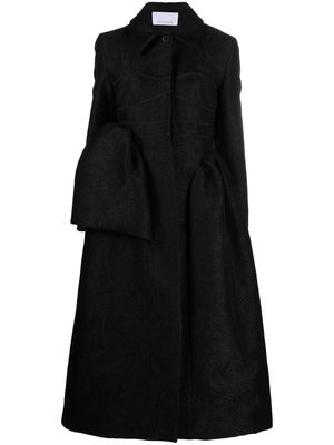 Cecilie Bahnsen single-breasted coat - Black