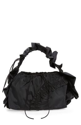 Cecilie Bahnsen Small Gathered Handle Bag in Black