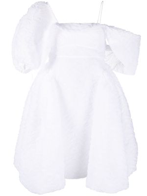 Cecilie Bahnsen Snow one-shoulder minidress - White