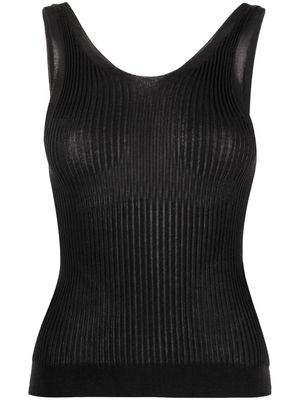 Cecilie Bahnsen tie-fastening sleeveless dress - Black
