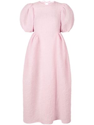 Cecilie Bahnsen Ulani bow-detail matelassé dress - Pink