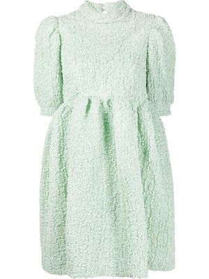 Cecilie Bahnsen Uma textured mini dress - Green