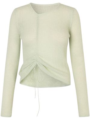 Cecilie Bahnsen Ussi ribbed-knit jumper - Green