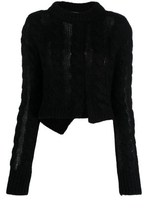 Cecilie Bahnsen Uzuki cable-knit jumper - Black
