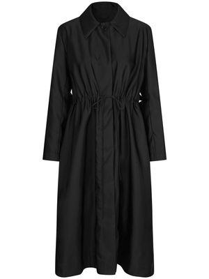 Cecilie Bahnsen Vania silk maxi coat - BLACK