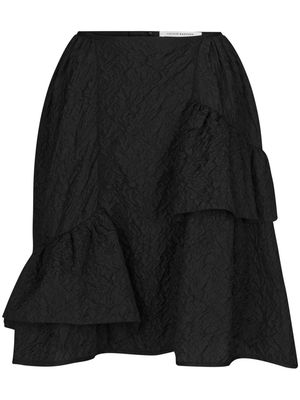 Cecilie Bahnsen Vanilla matelassé-effect midi skirt - Black