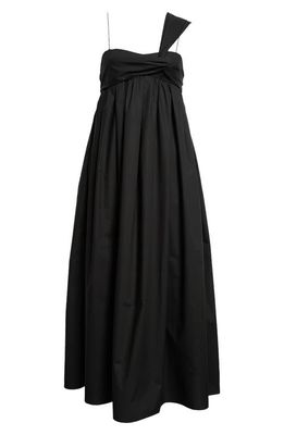Cecilie Bahnsen Vera Cotton Midi Dress in Black