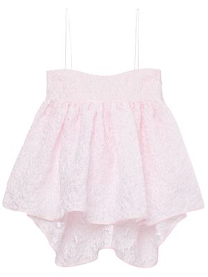 Cecilie Bahnsen Veronica bow-detail top - Pink
