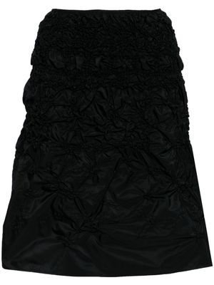 Cecilie Bahnsen Vida smocked midi skirt - Black