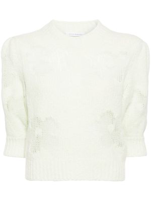 Cecilie Bahnsen Vienne floral intarsia jumper - Green