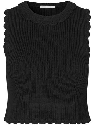 Cecilie Bahnsen Vimona ribbed-knit top - Black