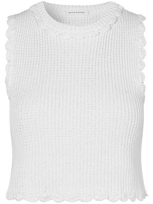 Cecilie Bahnsen Vimona ribbed-knit top - White