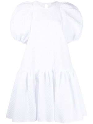 Cecilie Bahnsen voluminous puff sleeve mini dress - White