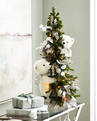Celebration Polar Bear Play Tree, 40"