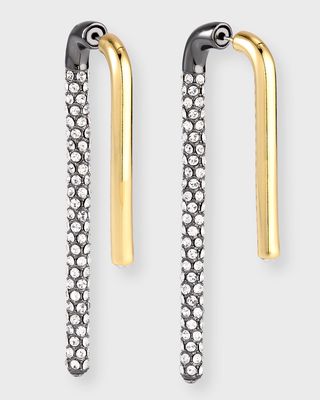Celeste Gold-Plated Pave Crystal Earrings