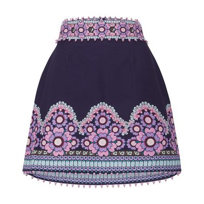 Celestial Beaded mini skirt
