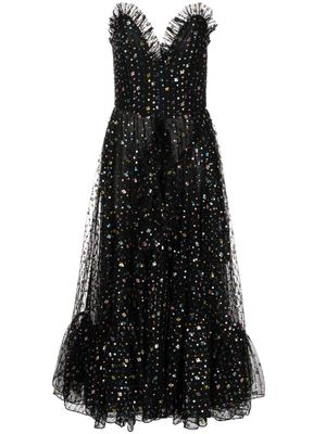 Celia B Galene sequin-embellished strapless gown - Black