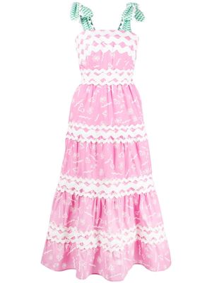 Celia B Lena floral-print maxi dress - Pink