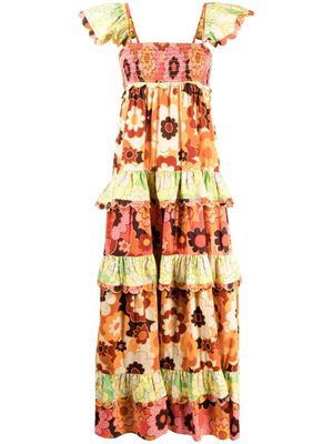 Celia B Peridot short-sleeve dress - Multicolour