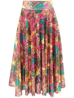 Celia B Violeta sequined pleated skirt - Pink