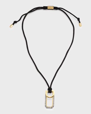 Celia Gold-Plated Slip-On Crystal Necklace