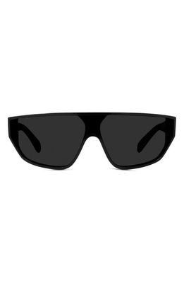CELINE 143mm Flattop Sunglasses in Shiny Black /Smoke