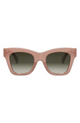CELINE 50mm Gradient Butterfly Sunglasses in Pink /Gradient Brown