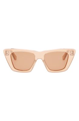 CELINE 51mm Cat Eye Sunglasses in Shiny Orange /Roviex 