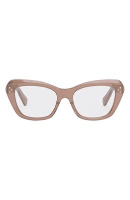 CELINE 52mm Cat Eye Reading Glasses in Pink
