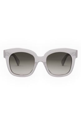 CELINE 54mm Square Sunglasses in Grey/Other /Gradient Smoke