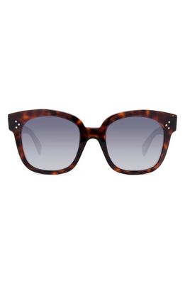 CELINE 54mm Square Sunglasses in Red Havan/Smoke 