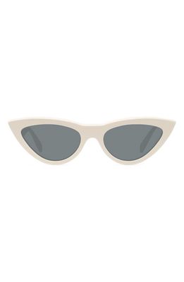 CELINE 56mm Cat Eye Sunglasses in Ivory /Green
