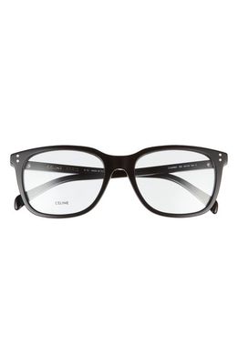 CELINE 56mm Rectangular Optical Glasses in Black