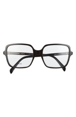 CELINE 57mm Square Reading Glasses in Black