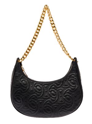 Celine Ava Medium Black Triomphe Quilted Leather Shoulder Bag Céline Woman