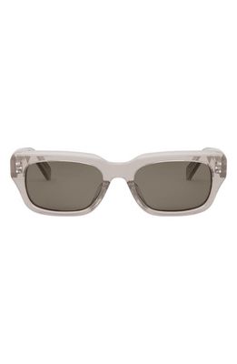 CELINE Bold 3 Dot Rectangular Sunglasses in Beige/Brown