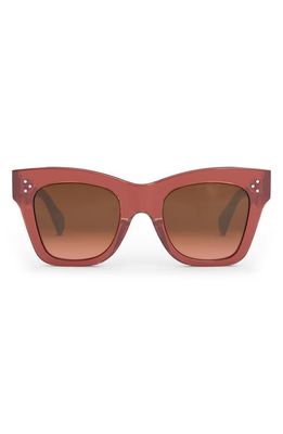 CELINE Bold 3 Dots 50mm Small Gradient Butterfly Sunglasses in Pink /Gradient Bordeaux