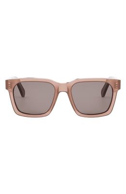 CELINE Bold 3 Dots 54mm Geometric Sunglasses in Pink /Other /Smoke