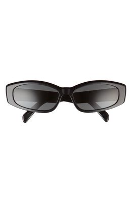 CELINE Bold 58mm Rectangular Sunglasses in Black