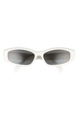 CELINE Bold 58mm Rectangular Sunglasses in Ivory