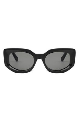 CELINE Butterfly 54mm Sunglasses in Shiny Black /Smoke