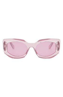 CELINE Butterfly 54mm Sunglasses in Shiny Pink /Violet 